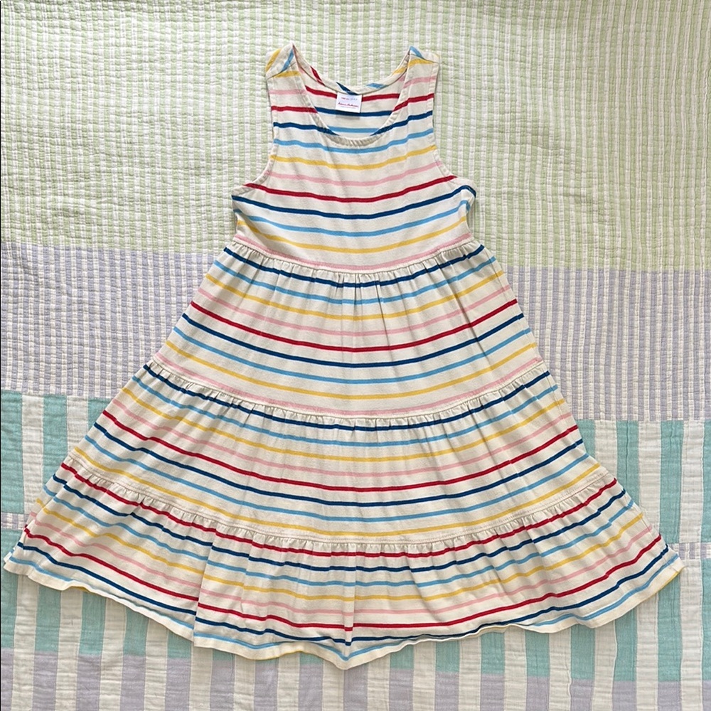 Hanna Andersson Rainbow Stripe Twirl Dress